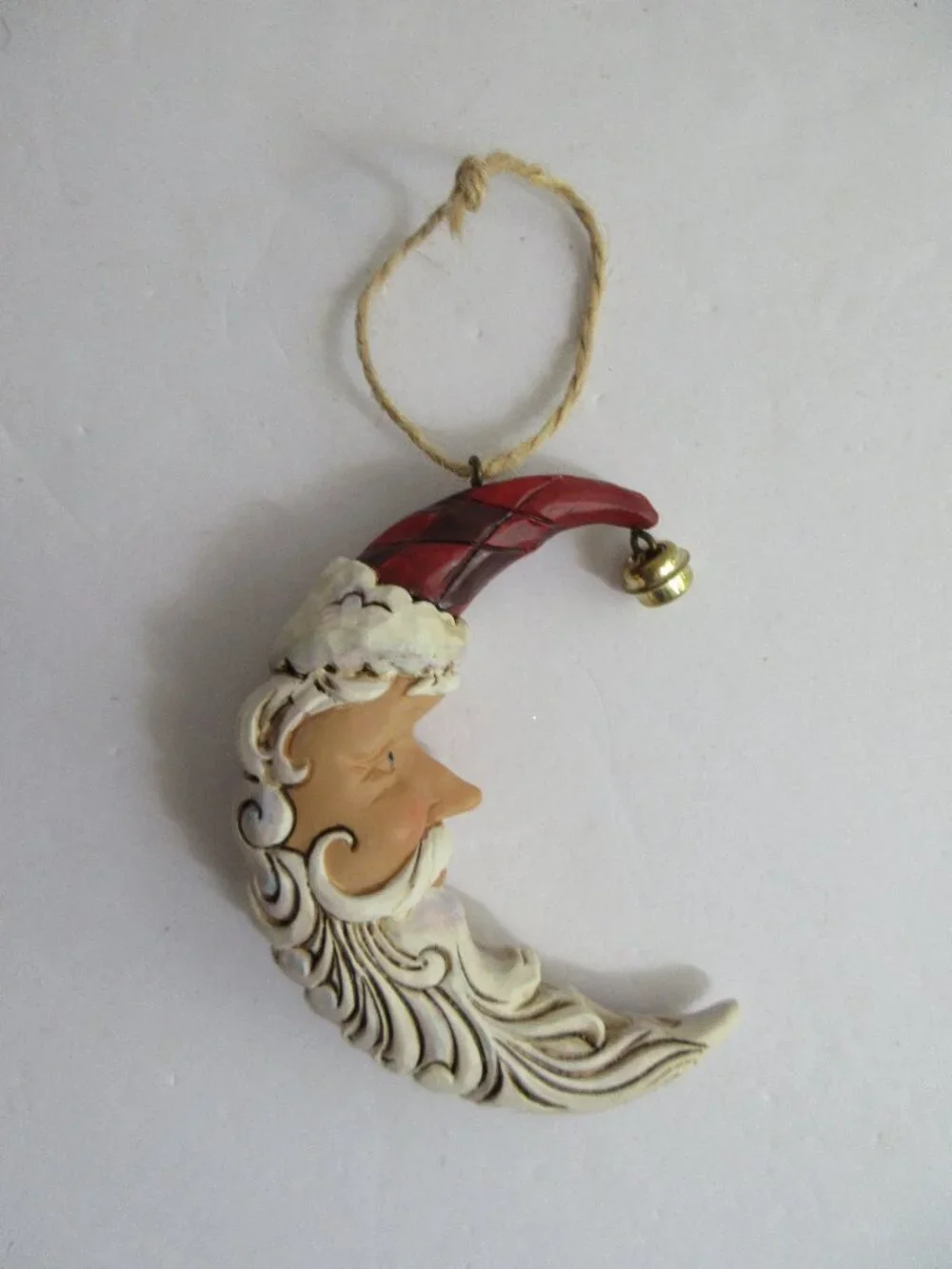Jim Shore Figurine Santa Crescent Moon Christmas Ornament ~ 2010 4017606 in Box